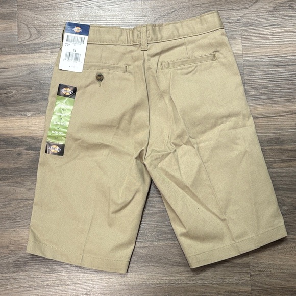 Dickies Men's Khaki Flat Front Shorts - Picture 3 of 5